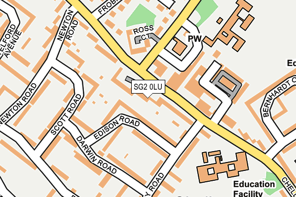 SG2 0LU map - OS OpenMap – Local (Ordnance Survey)