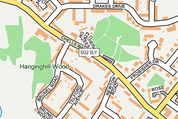 SG2 0LY map - OS OpenMap – Local (Ordnance Survey)