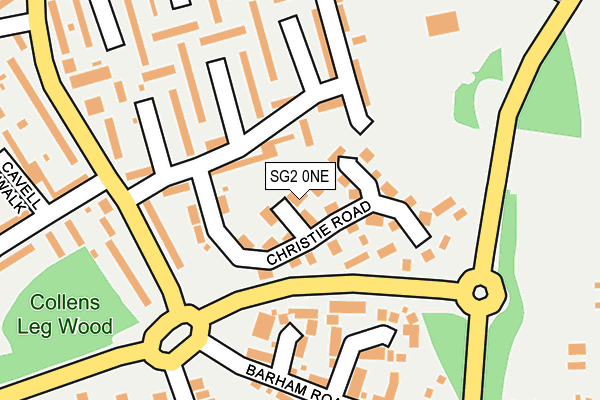SG2 0NE map - OS OpenMap – Local (Ordnance Survey)