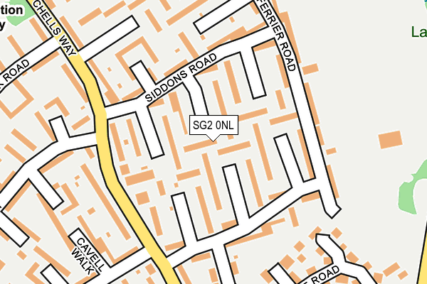 SG2 0NL map - OS OpenMap – Local (Ordnance Survey)