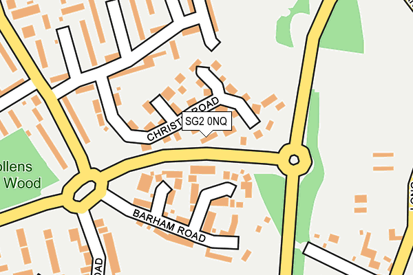 SG2 0NQ map - OS OpenMap – Local (Ordnance Survey)