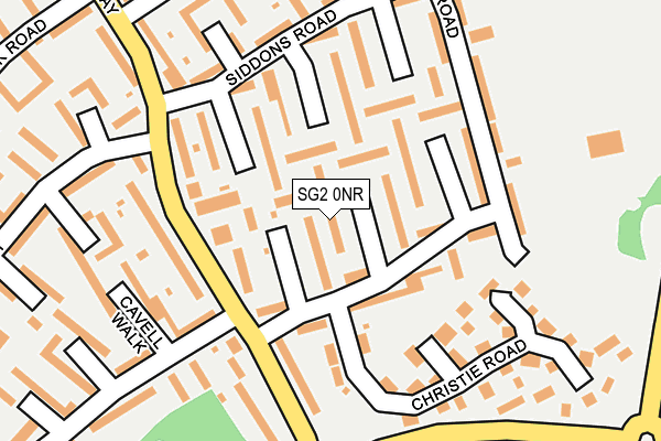 SG2 0NR map - OS OpenMap – Local (Ordnance Survey)