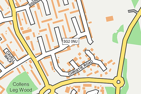 SG2 0NU map - OS OpenMap – Local (Ordnance Survey)