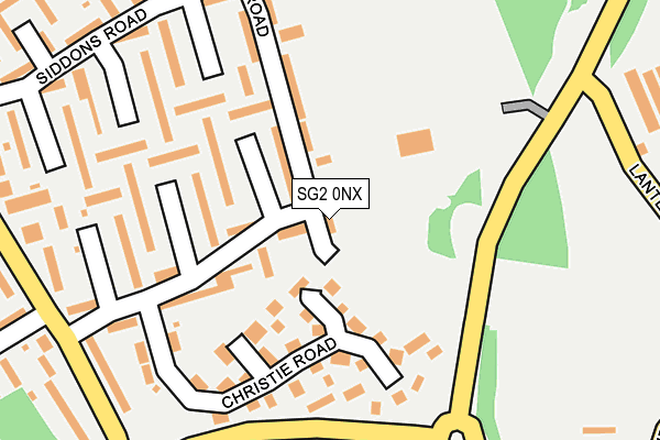 SG2 0NX map - OS OpenMap – Local (Ordnance Survey)