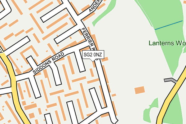 SG2 0NZ map - OS OpenMap – Local (Ordnance Survey)