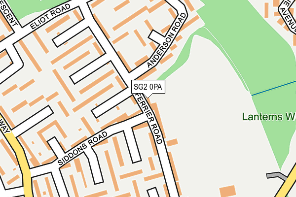SG2 0PA map - OS OpenMap – Local (Ordnance Survey)