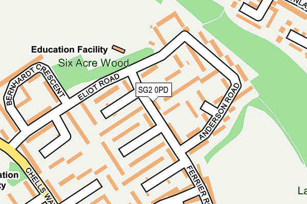 SG2 0PD map - OS OpenMap – Local (Ordnance Survey)