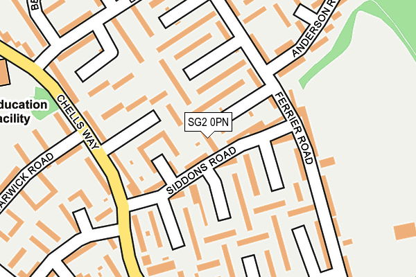 SG2 0PN map - OS OpenMap – Local (Ordnance Survey)
