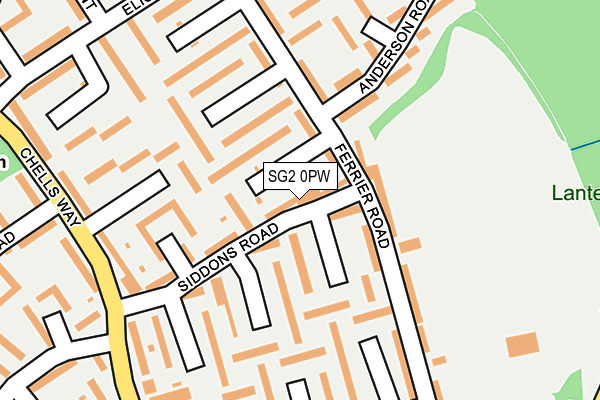 SG2 0PW map - OS OpenMap – Local (Ordnance Survey)