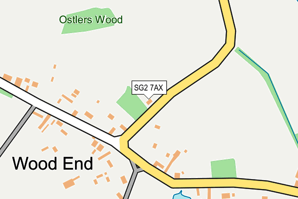 SG2 7AX map - OS OpenMap – Local (Ordnance Survey)