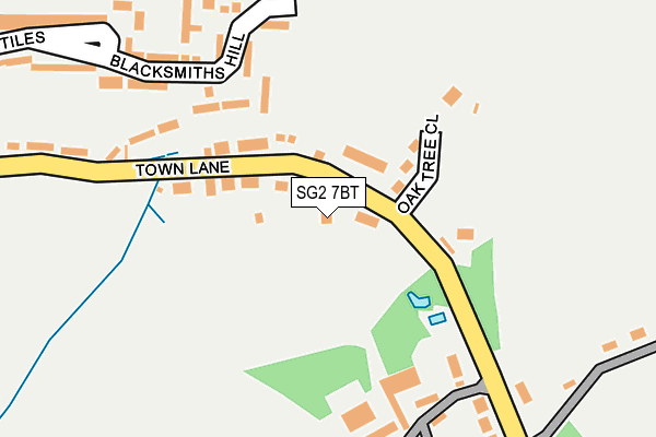 SG2 7BT map - OS OpenMap – Local (Ordnance Survey)