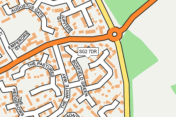 SG2 7DR map - OS OpenMap – Local (Ordnance Survey)