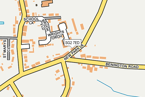 SG2 7ED map - OS OpenMap – Local (Ordnance Survey)