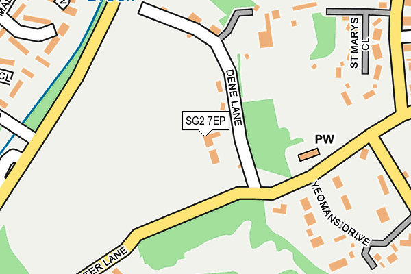 SG2 7EP map - OS OpenMap – Local (Ordnance Survey)