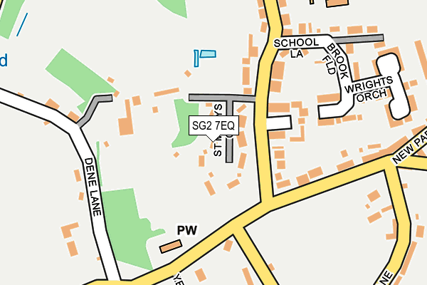 SG2 7EQ map - OS OpenMap – Local (Ordnance Survey)