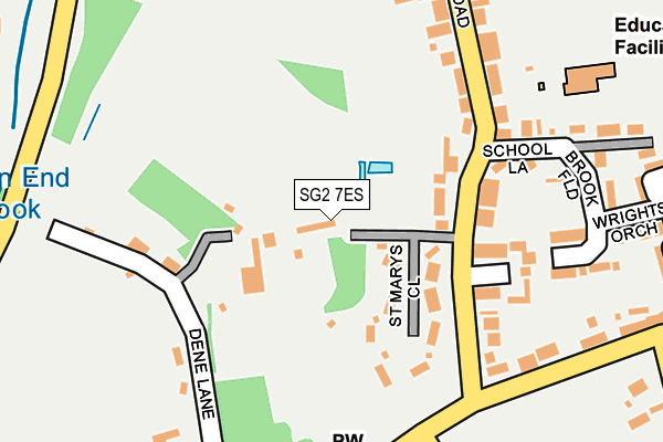 SG2 7ES map - OS OpenMap – Local (Ordnance Survey)