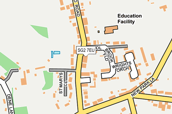 SG2 7EU map - OS OpenMap – Local (Ordnance Survey)