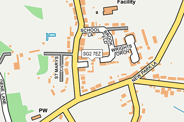 SG2 7EZ map - OS OpenMap – Local (Ordnance Survey)