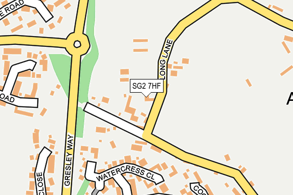 SG2 7HF map - OS OpenMap – Local (Ordnance Survey)