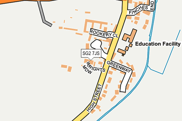 SG2 7JS map - OS OpenMap – Local (Ordnance Survey)
