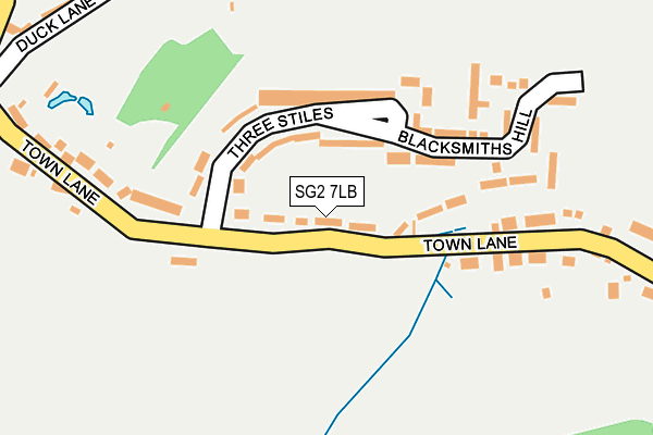 SG2 7LB map - OS OpenMap – Local (Ordnance Survey)