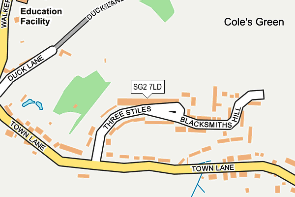 SG2 7LD map - OS OpenMap – Local (Ordnance Survey)