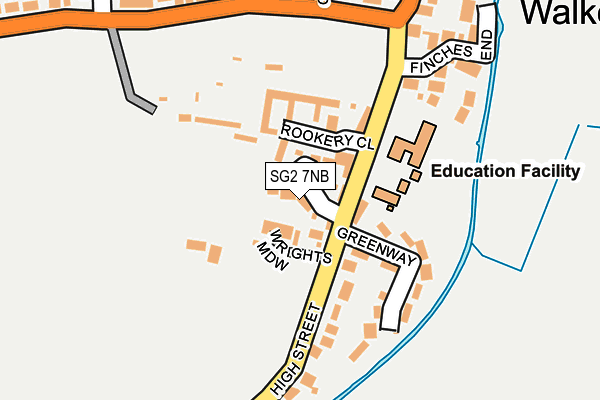 Map of WALKERN LEISURE LIMITED at local scale
