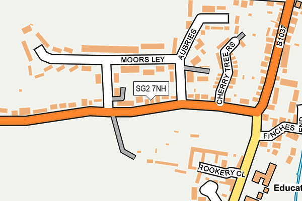 SG2 7NH map - OS OpenMap – Local (Ordnance Survey)