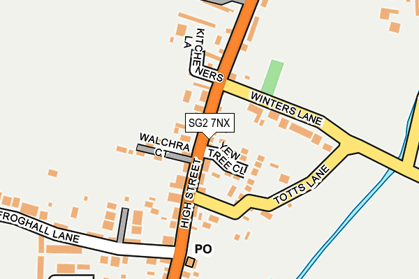 SG2 7NX map - OS OpenMap – Local (Ordnance Survey)