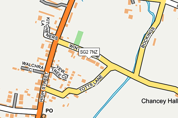 SG2 7NZ map - OS OpenMap – Local (Ordnance Survey)