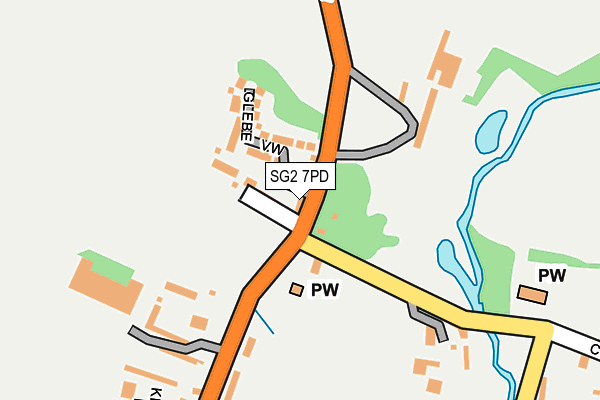 SG2 7PD map - OS OpenMap – Local (Ordnance Survey)