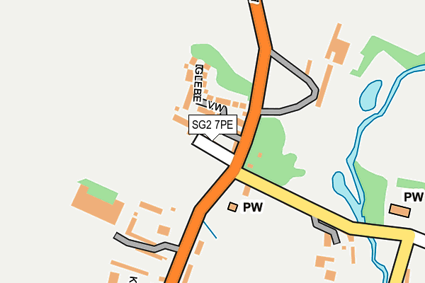 SG2 7PE map - OS OpenMap – Local (Ordnance Survey)