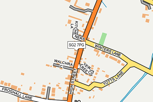 SG2 7PG map - OS OpenMap – Local (Ordnance Survey)