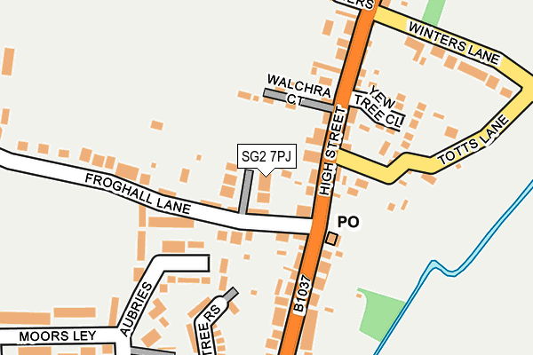 SG2 7PJ map - OS OpenMap – Local (Ordnance Survey)
