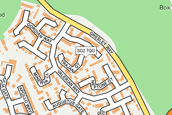 SG2 7QG map - OS OpenMap – Local (Ordnance Survey)