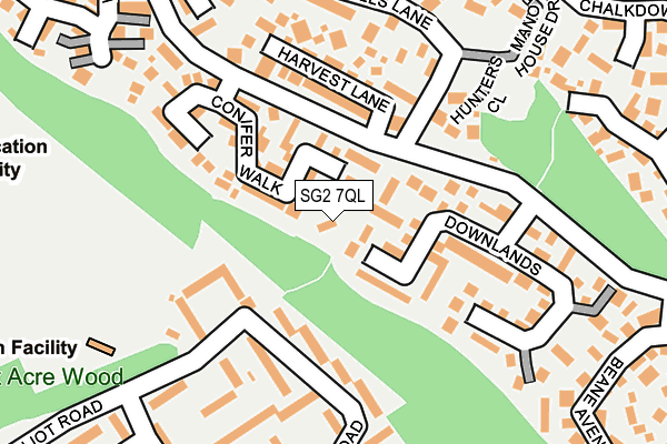 SG2 7QL map - OS OpenMap – Local (Ordnance Survey)