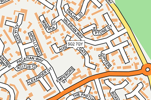 SG2 7QY map - OS OpenMap – Local (Ordnance Survey)