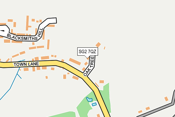SG2 7QZ map - OS OpenMap – Local (Ordnance Survey)