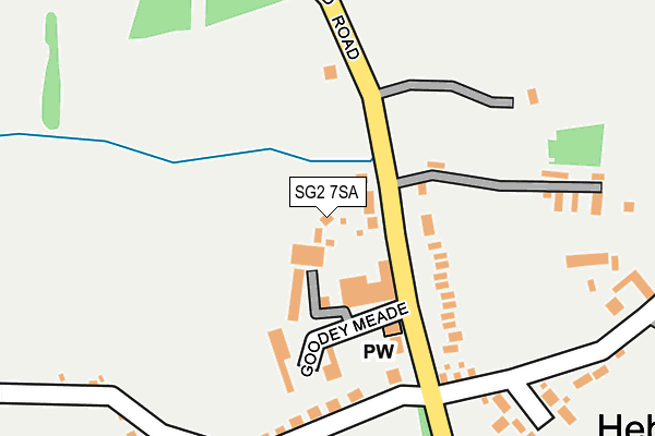 SG2 7SA map - OS OpenMap – Local (Ordnance Survey)