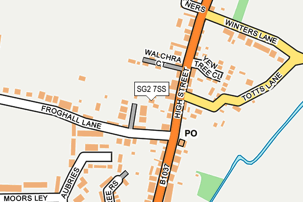 SG2 7SS map - OS OpenMap – Local (Ordnance Survey)