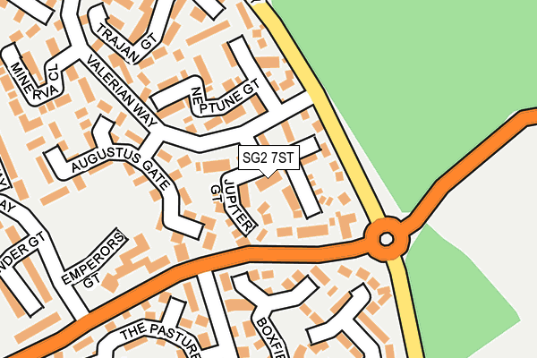 SG2 7ST map - OS OpenMap – Local (Ordnance Survey)