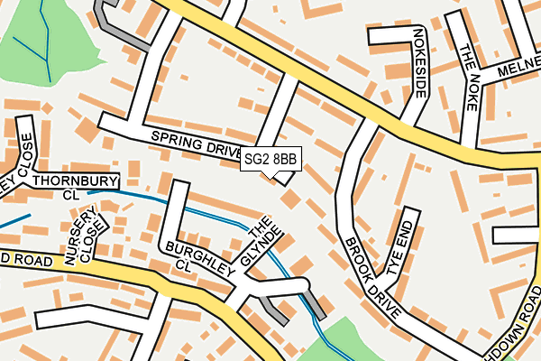 SG2 8BB map - OS OpenMap – Local (Ordnance Survey)