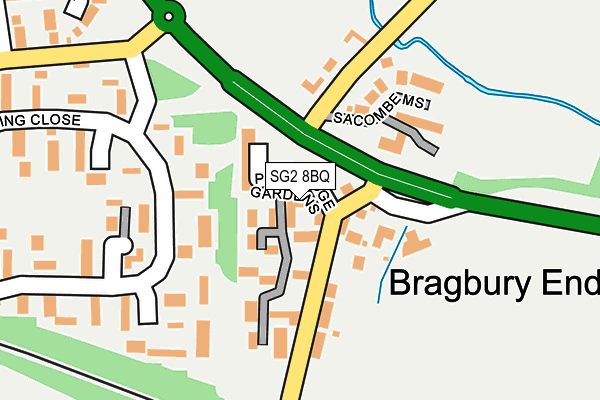 SG2 8BQ map - OS OpenMap – Local (Ordnance Survey)