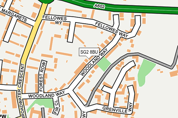 SG2 8BU map - OS OpenMap – Local (Ordnance Survey)