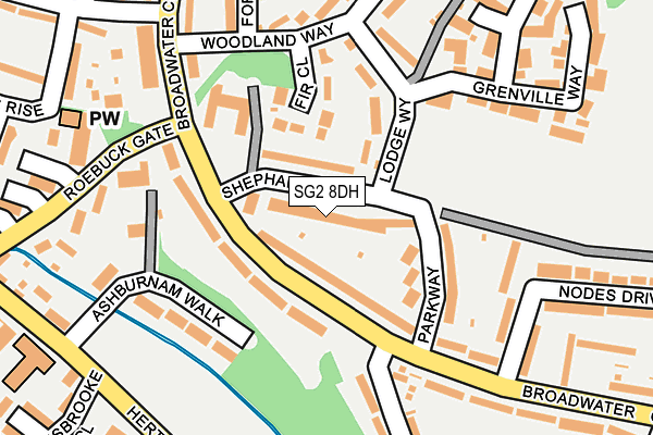 SG2 8DH map - OS OpenMap – Local (Ordnance Survey)