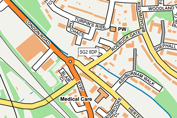 SG2 8DP map - OS OpenMap – Local (Ordnance Survey)