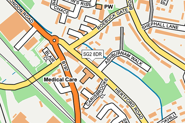 SG2 8DR map - OS OpenMap – Local (Ordnance Survey)