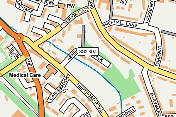 SG2 8DZ map - OS OpenMap – Local (Ordnance Survey)