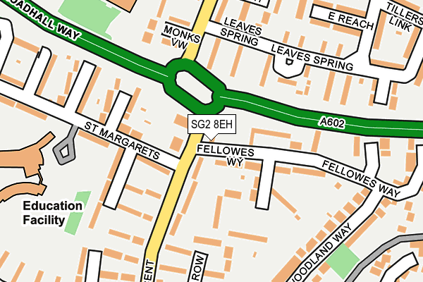 SG2 8EH map - OS OpenMap – Local (Ordnance Survey)