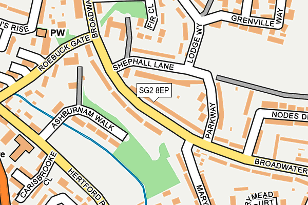 SG2 8EP map - OS OpenMap – Local (Ordnance Survey)